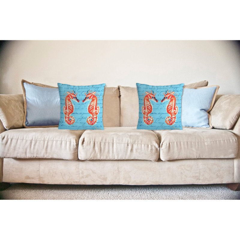 Coussin décoratif intérieur / extérieur Sea Horses Sea Horses