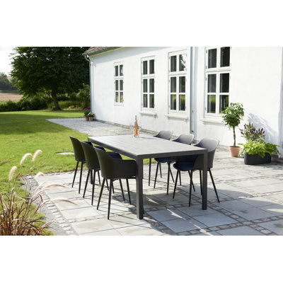 Morganti Rectangular 6 - Person 205Cm Long Dining Set