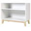 Bibliothèque de style moderne scandinave en pin massif brésilien avec 3 tablettes Caillier