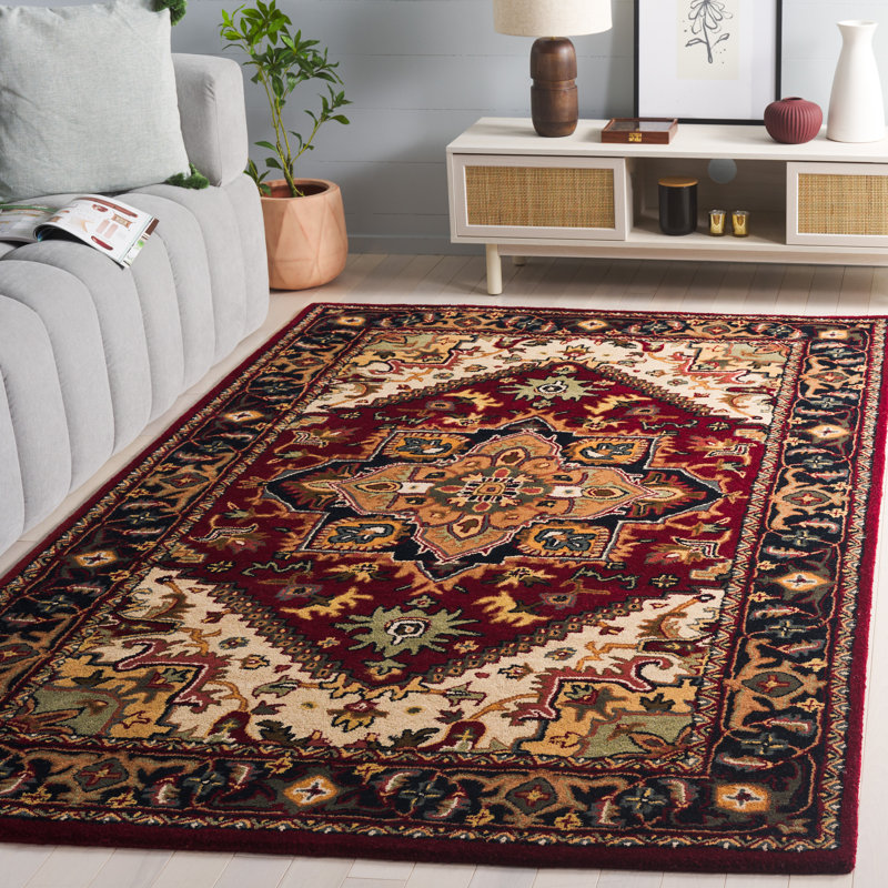 Alger Hand Tufted Wool Oriental Rug, Rectangle 5' x 8'