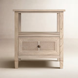 Charleston 1 - Drawer Cane Nightstand