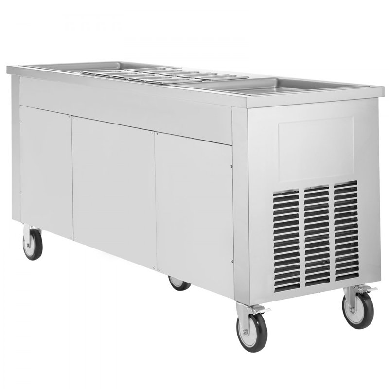 Rouleau de crème glacée frite, 2 pièces 17,7 po x 17,7 po crème glacée carrée