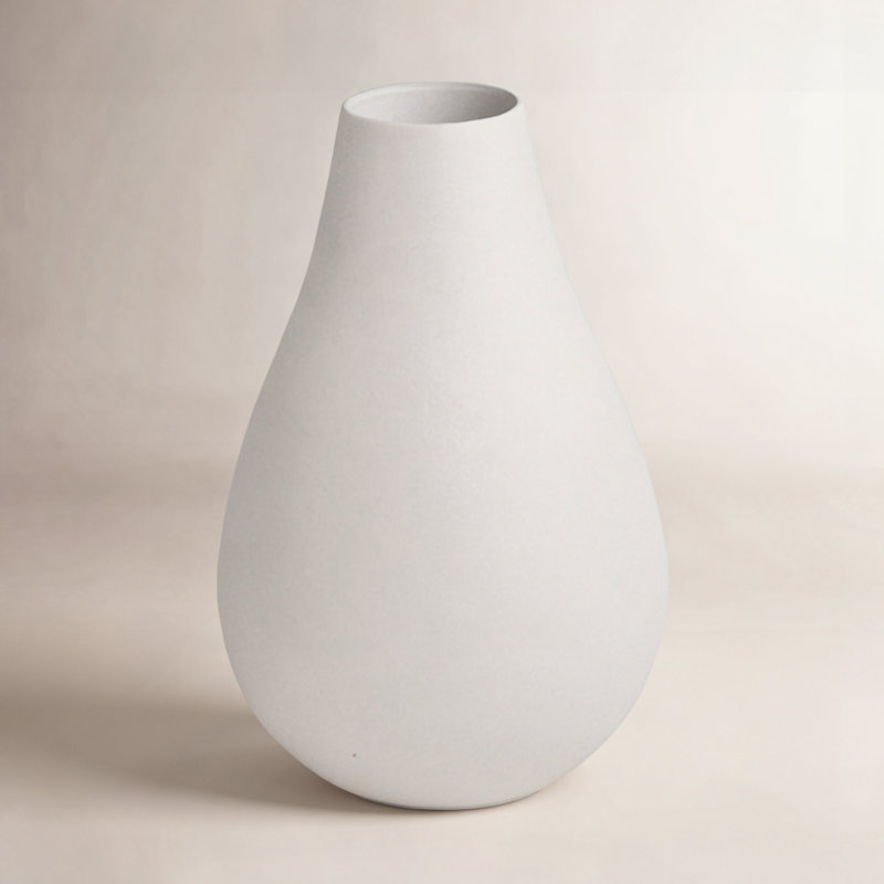 Vase de table en aluminium Jenny, Blanc