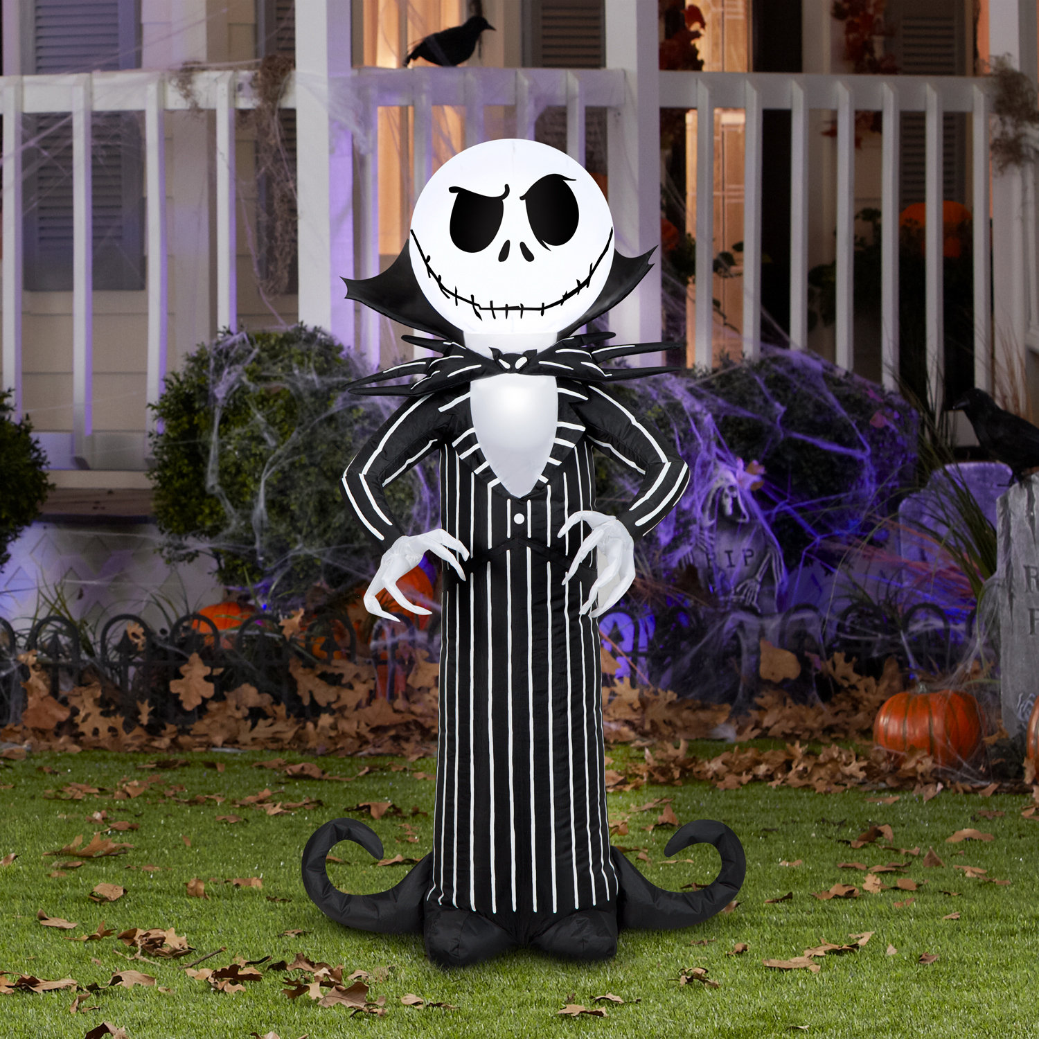 Gemmy Industries Airblown Jack Skellington Inflatable | Wayfair