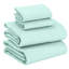 Draps en flanelle RUVANTI 100 % coton, taille simple - Ensemble de literie 3 pièces chaud, doux et respirant, poches profondes, double grattage, confortable en toutes saisons, vert olive-135290109-135290124