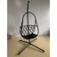 Fauteuil à œufs pivotant avec support Fauteuil suspendu en osier de rotin pour l'intérieur et l'extérieur avec support de type C, avec coussin et oreiller