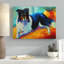 « collie », reproduction sur toile tendue-21935572