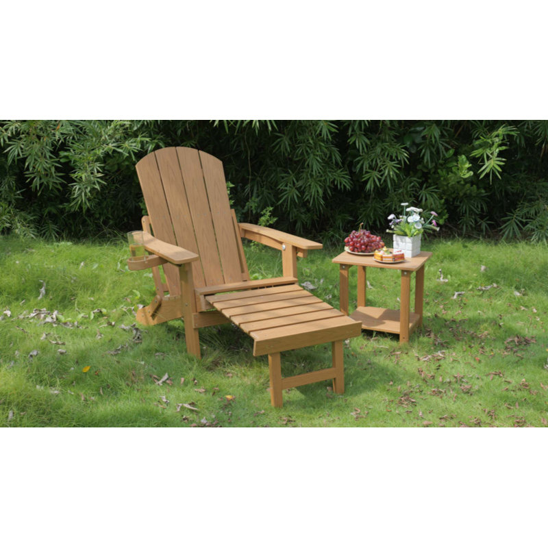 2-Piece All-Season Outdoor Lounge Chairs For Patio Leisure & Garden Relaxation Moments, Natural