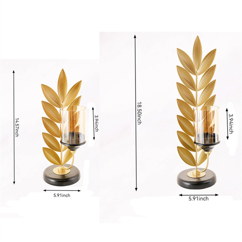 18.5'' H Metal Tabletop Candlestick