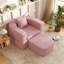 Fauteuil-lit 2 en 1 avec repose-pieds convertible Ivona Ivona Modern, aucun assemblage requis-827077144