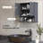Cabinets, Wall Mounted Bathroom Storage Cabinet with Open & Adjustable Shelves | Farmhouse | MDF-922230314