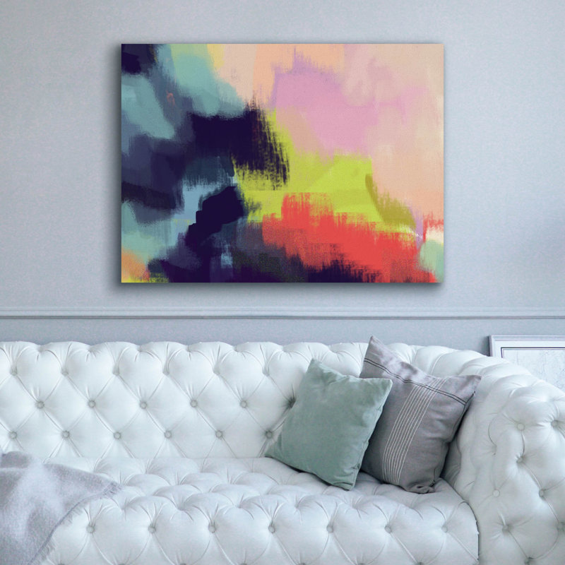  «Spring Showers 2» par Brittany Evans, art mural sur toile, 54 po x 40 po
