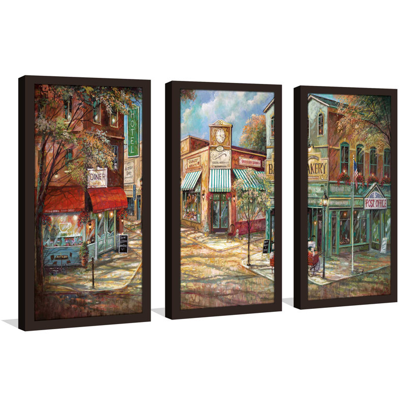 Good Morning America - Cadre photo imprimé multi-pièces, L 52,5 po x H 33,5 po x P 1 po