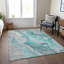 Machine Washable Indoor/Outdoor Cinead ACN1681 Teal Rug-104403473