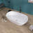 55" Freestanding Soaking Acrylic Bathtub Contemporary Free Standing Bath Tub Modern Stand Alone Tub-92296253