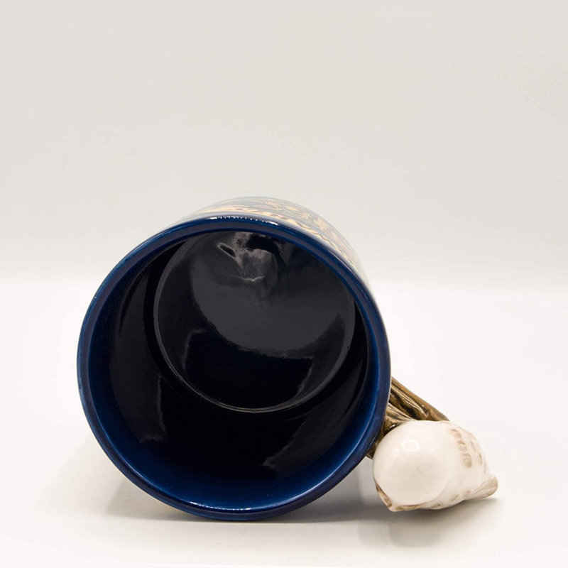 Grande tasse en céramique avec poignée sculptée Harry Potter Poudlard 20 oz