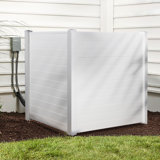Horizontal Stripe Vinyl Privacy Fence Panel