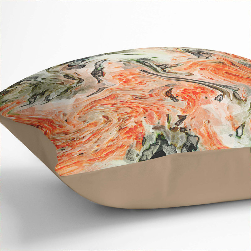 Square Throw Cushion, Stone, 55cm H x 55cm W x 20cm D