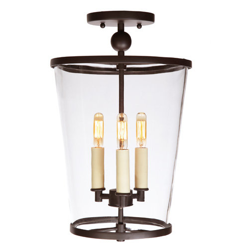 Polizzi Semi Flush Mount, Oil Rubbed Bronze, Medium
