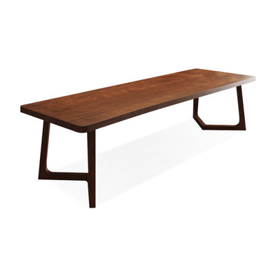 Dark walnut color Rectangular Solid Wood Dining table