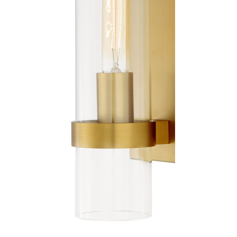 Haddam Armed Sconce, Satin Brass