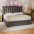 Velvet Upholstered Bed Frame With LED Headboard,3 Rolling Drawers And Power Outlets-1473337740-1464515100