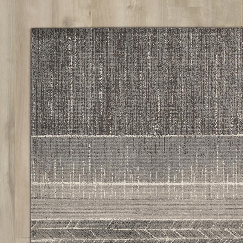 Gradient Viscose Striped Indoor Rug, Rectangle 8'6" x 11'6"