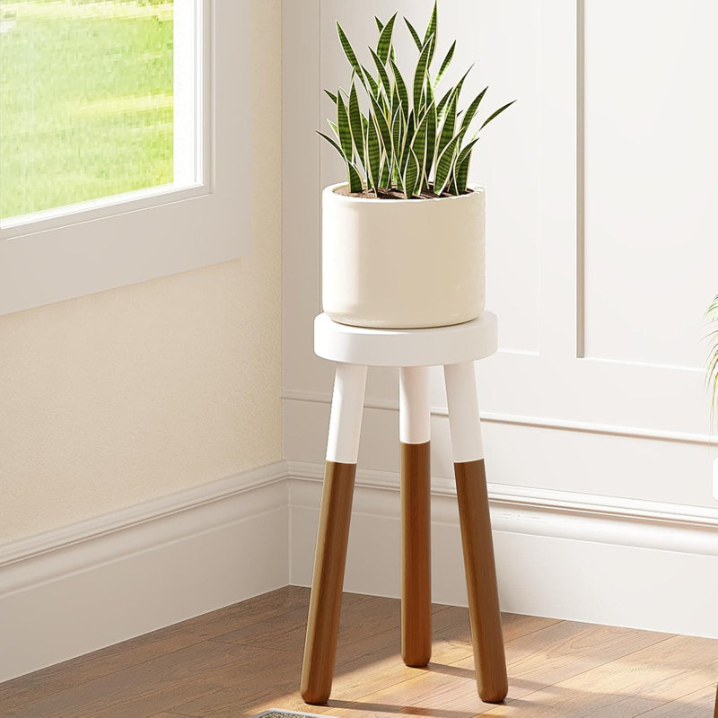 Tabouret en bois d'hévéa pour support d'intérieur