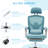 Lienhardt Home Office Desk Chair with Footrest, High-Back Mesh Rolling Swivel Reclining Chairs with Wheels, Comfortable Headrest, Lumbar Support, Comfy Arms for Home, Office, Gaming, Student-1509940243