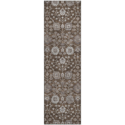 Premium Machine Washable Gurubaksh AMF1155 Floral Rug