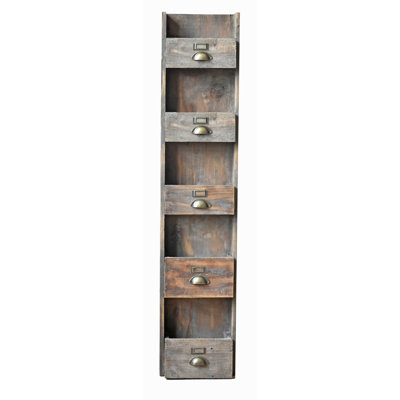 Alfreda Solid Wood Free Standing Magazine Rack