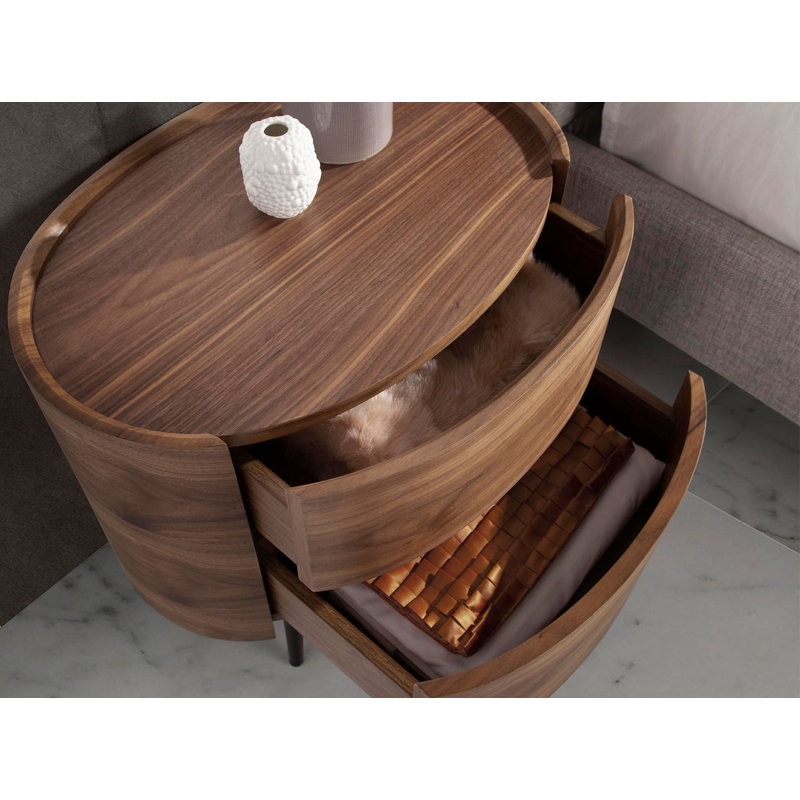 60cm W Manufactured Wood Bedside Table