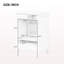 Meuble-lavabo de 20 po avec lavabo, armoire de salle de bain avec porte à fermeture douce, support de rangement et tiroir, noir-67384027