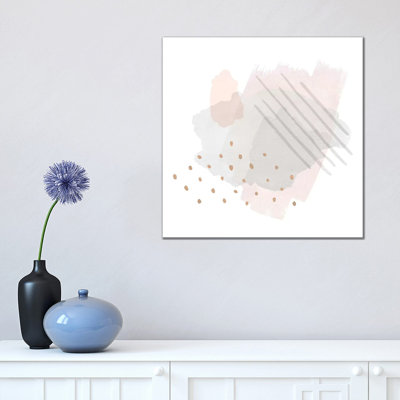 Lovely Blush I 1 Piece Wrapped Canvas Wall Art