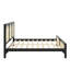 Grand lit plateforme en bois avec tête et pied de lit en rotin-471453929-471453935