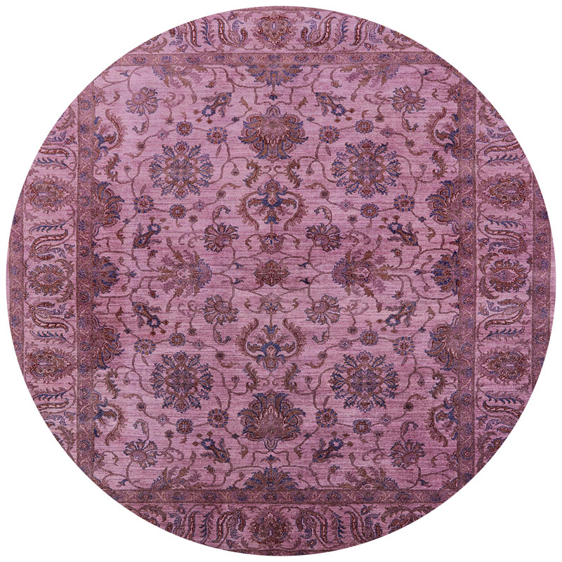 Tapis rose Rose, Rond 8 pi