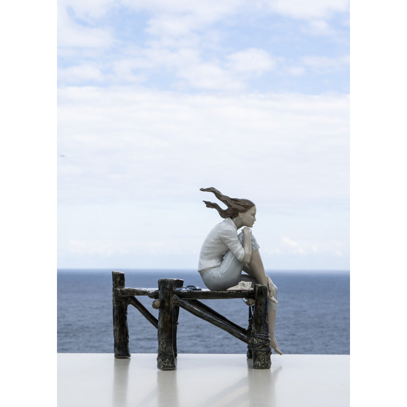 Sunset at the Pier Woman Figurine