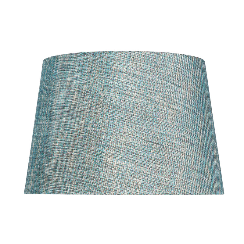 Linen Shade 20cm H Linen Drum Lamp Shade ( Uno ), Blue