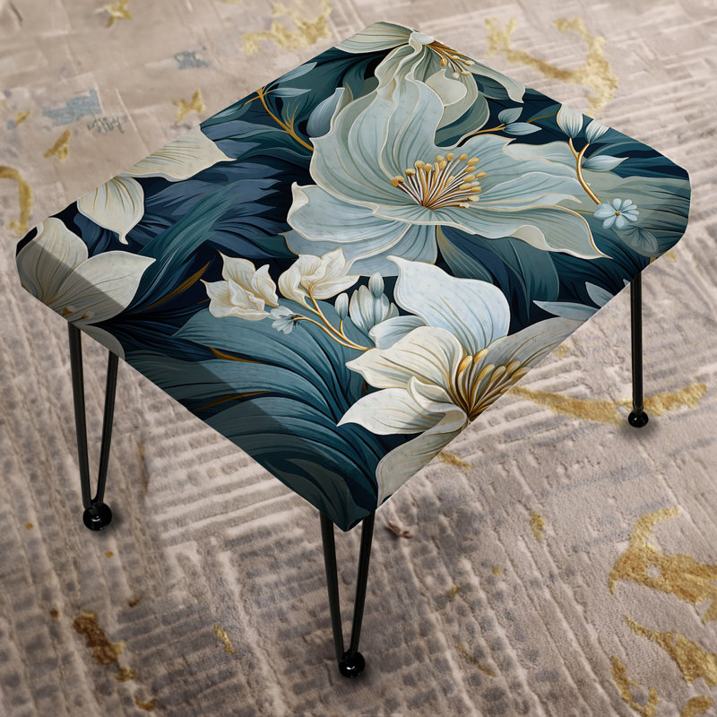 Oceanic Impressions Tropical Pattern - Tropical Rectangle Ottoman