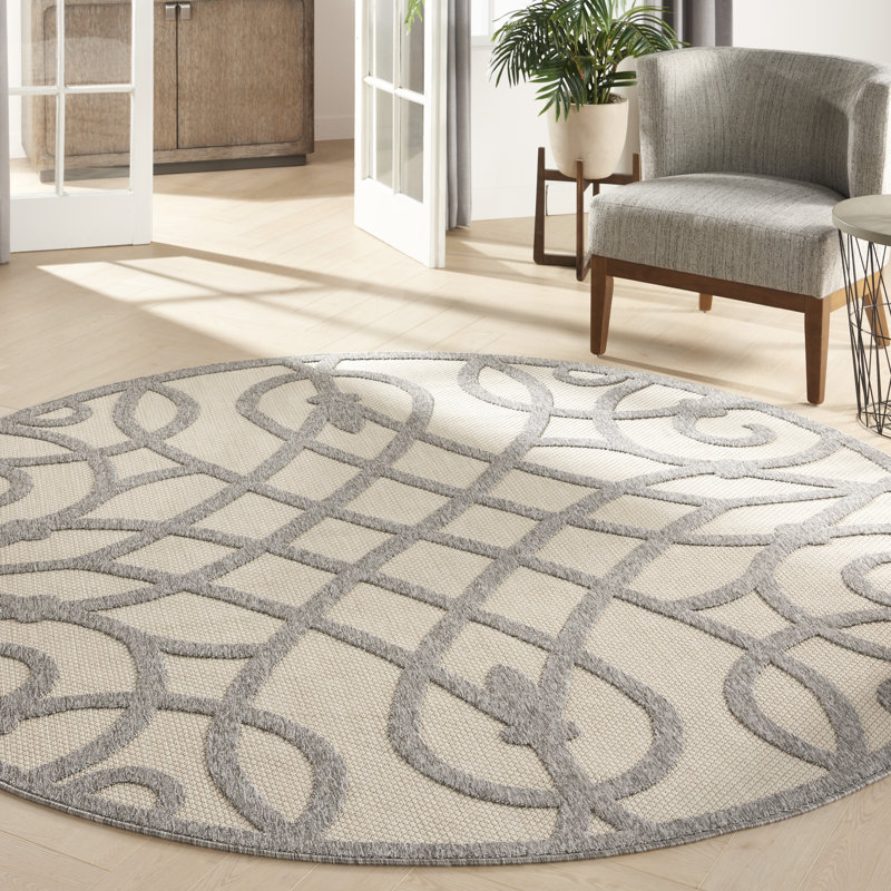 Tapis crème Therese, Rond 7 pi 10 po
