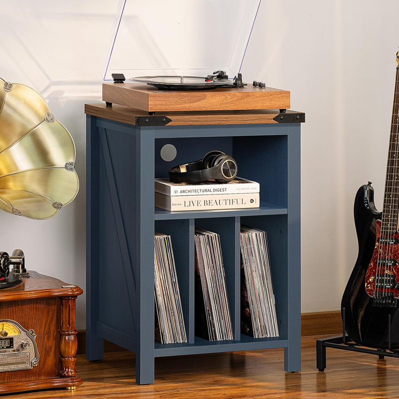 29.01'' H Media Shelves, Blue