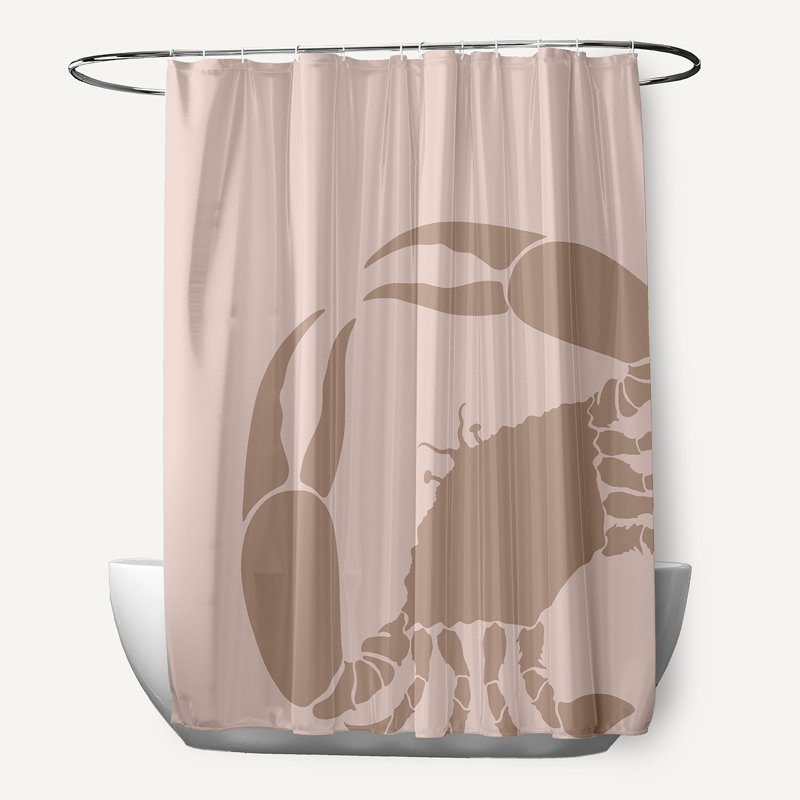 Rideau de douche simple, Mauve