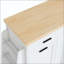 Buffet de rangement multifonctionnel, rangement pour poubelle, armoire à porte coulissante et support à épices à 3 niveaux, îlot de cuisine pour la cuisine, la salle à manger-41380445