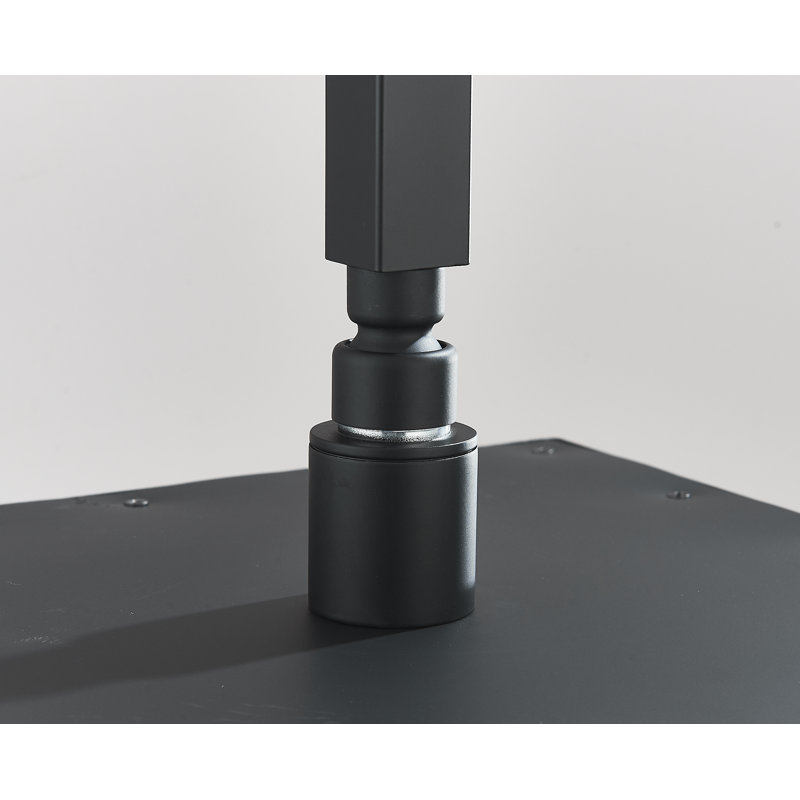 Système de douche à pluie à DEL noir mat avec deux têtes de douche, valve thermostatique à main en laiton massif à haute pression - fabrication en acier inoxydable, garantie de 2 ans