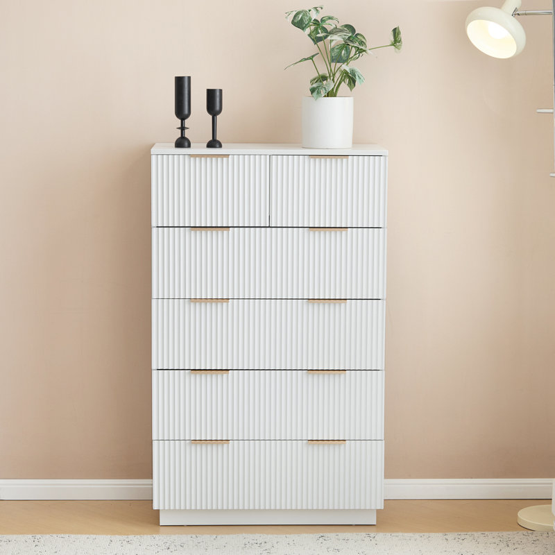 28inch wide drawer cabinet, Blanc