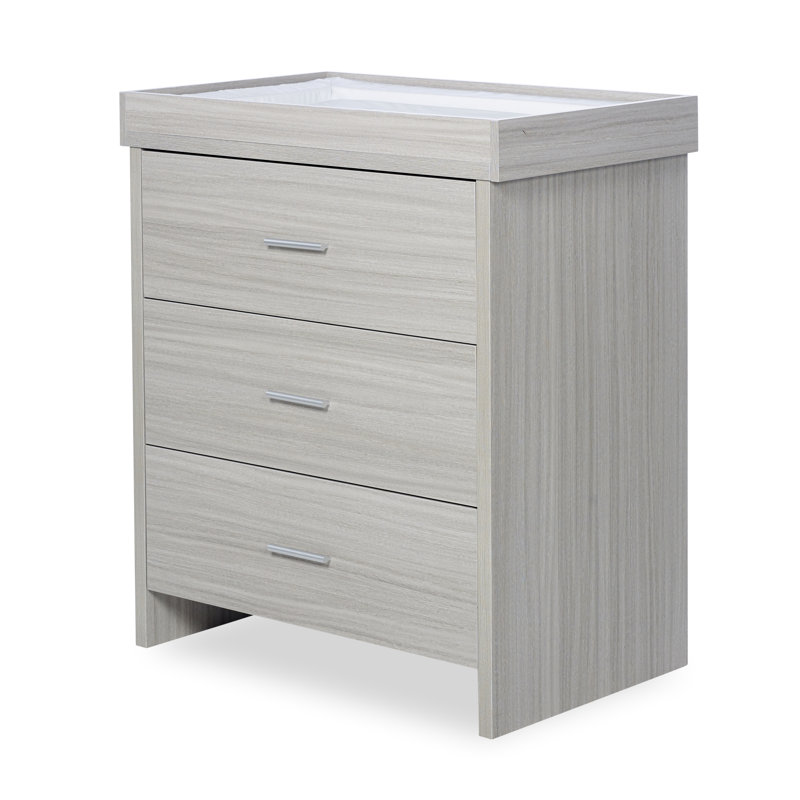 Pembrey 3 Piece Furniture Set, Under Drawer and Premium Sprung Mattress - Ash Grey & White, Ash Gray