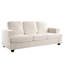 Velours confortable 3 places avec siège profond, mousse haute, pour le salon, appartement, siège de bureau 3 places et bureau idéal, appartement-1652092884
