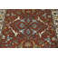 Tapis décoratif fait à la main orange Oushak 4 x 6