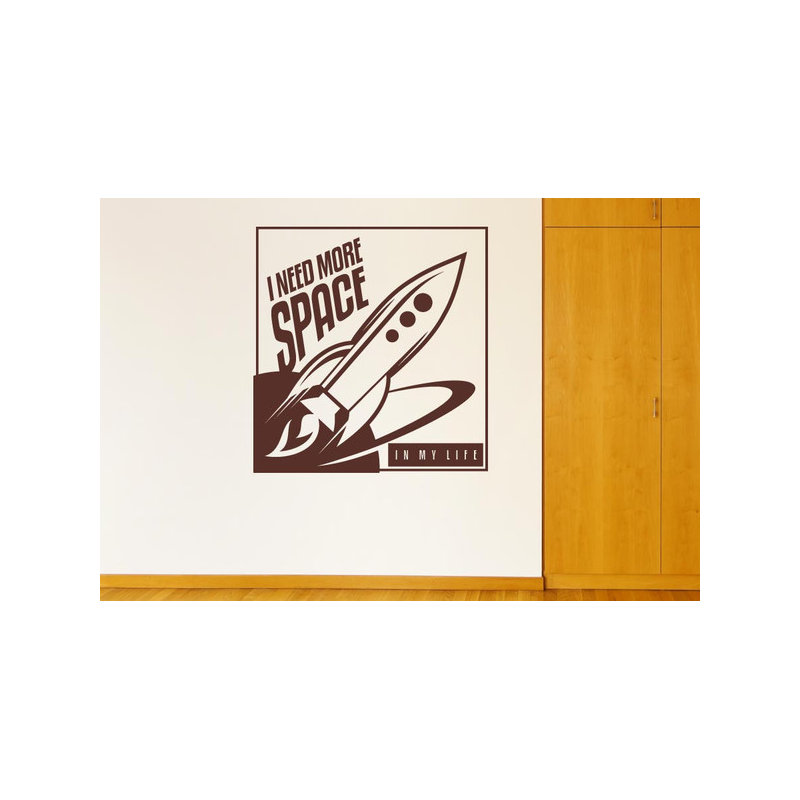 Non-Wall Damaging Wall Decal, Brown