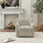 Fae Chenille Upholstered Swivel Armchair-273856997